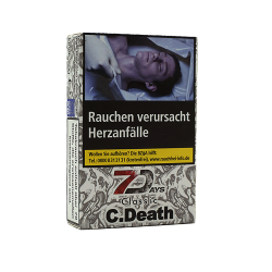 7 Days Minze Menthol Eukalyptus (Cold Death) Shisha Tabak, 25g 7 Days Minze Menthol Eukalyptus (Cold Death) Shisha Tabak, 25g