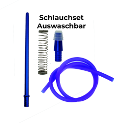 Schlauch Set Blau Silikon Matt Schlauch Set Blau Silikon Matt