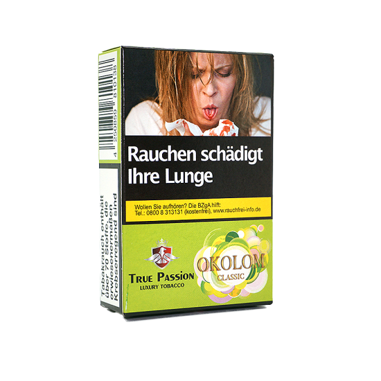 True Passion Zitrone Limette Holunder (Okolom Classic) Shisha Tabak, 20g