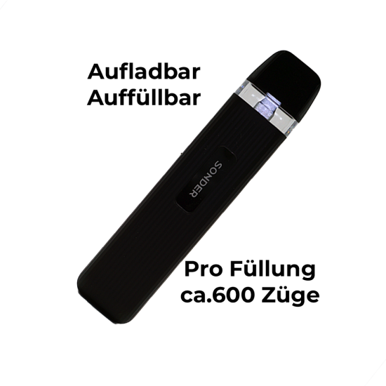 GeekVape Sonder Q E-Zigaretten Set schwarz aufladbar